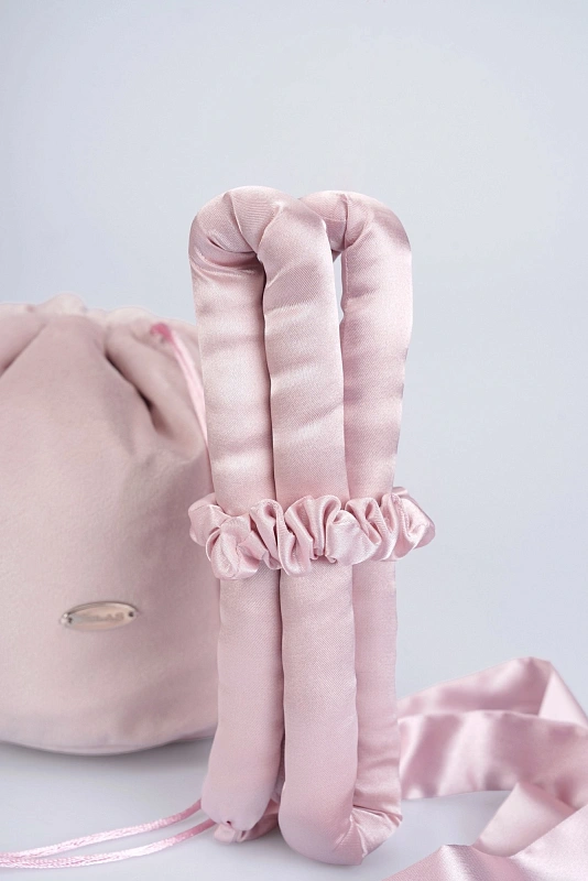 Мягкие бигуди из лебяжего пуха "Набор jillas for sleep, светло-розовый" по цене ₽2,990, размеры 215х175х75, для волос От плеч до пояса