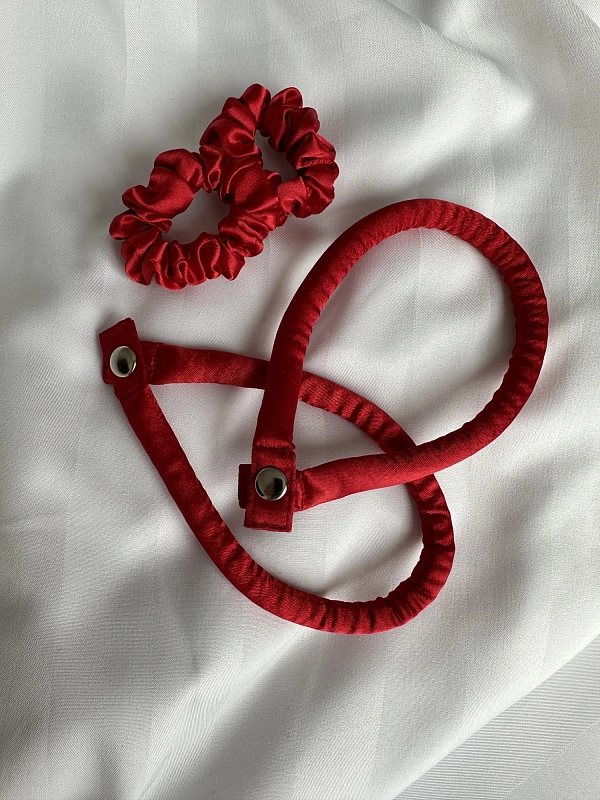 Мягкие бигуди из лебяжего пуха "Комплект jillas slim compact 2.0, красный" по цене ₽1,890, размеры 205х85х25, для волос От каре до пояса