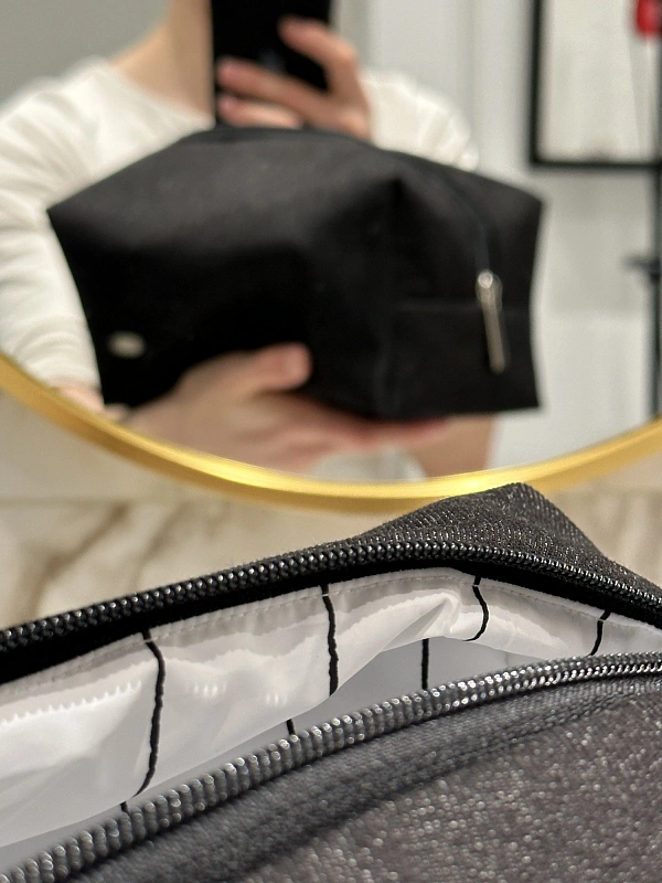 Косметичка jillas джинсовая, черный по цене ₽1,890, размеры 300х200х30