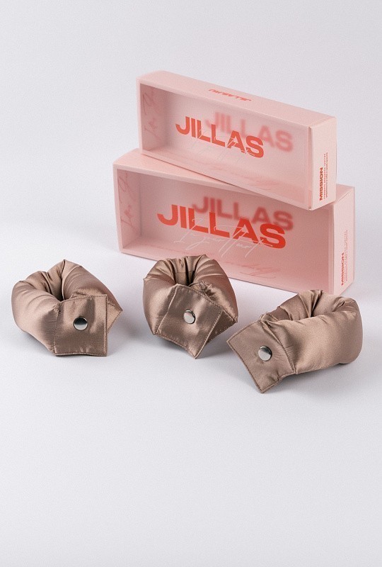 Мягкие бигуди из лебяжего пуха "Комплект jillas compact 230/36, капучино" по цене ₽2,290, размеры 255х105х50, для волос От лопаток до пояса