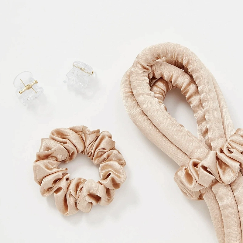 Мягкие бигуди из лебяжего пуха "Комплект jillas slim золотистый" по цене ₽1,390, размеры 205х85х25, для волос От каре до пояса