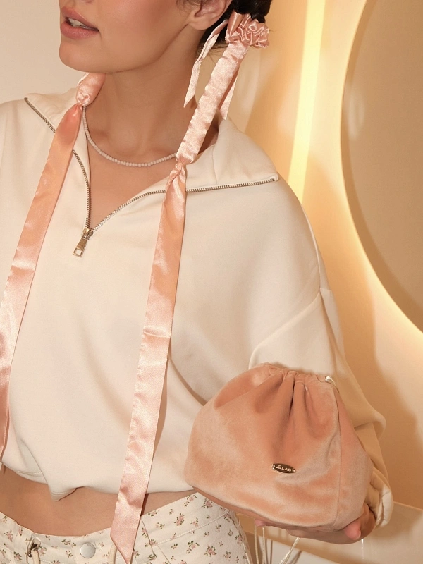 Мягкие бигуди из лебяжего пуха "Набор jillas for sleep, персиковый" по цене 2&nbsp;990 ₽, размеры 215х175х75, для волос От плеч до пояса