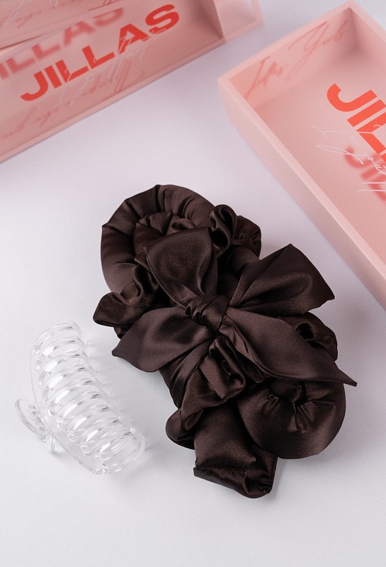 Мягкие бигуди из лебяжего пуха "Комплект jillas classic elegant с мягким наполнителем, коричневый" по цене 1&nbsp;990 ₽, размеры 255х105х50, для волос От лопаток до пояса