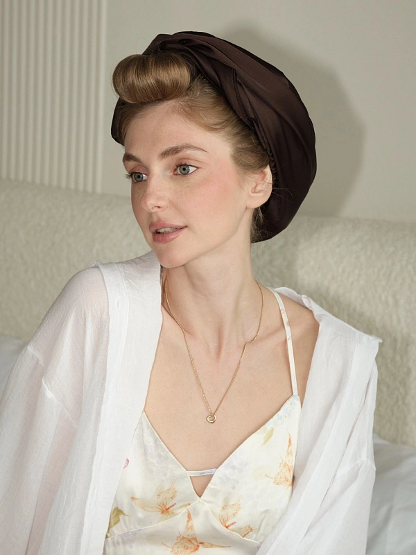 Аксессуар для фиксации бигуди jillas, коричневый - аксессуар для локонов по цене ₽1,190, материал Синтетическая ткань