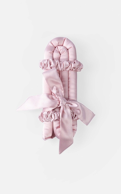 Мягкие бигуди из лебяжего пуха "Комплект jillas mini elegant с мягким наполнителем, светло-розовый" по цене ₽1,890, размеры 235х85х40, для волос От плеч до пояса