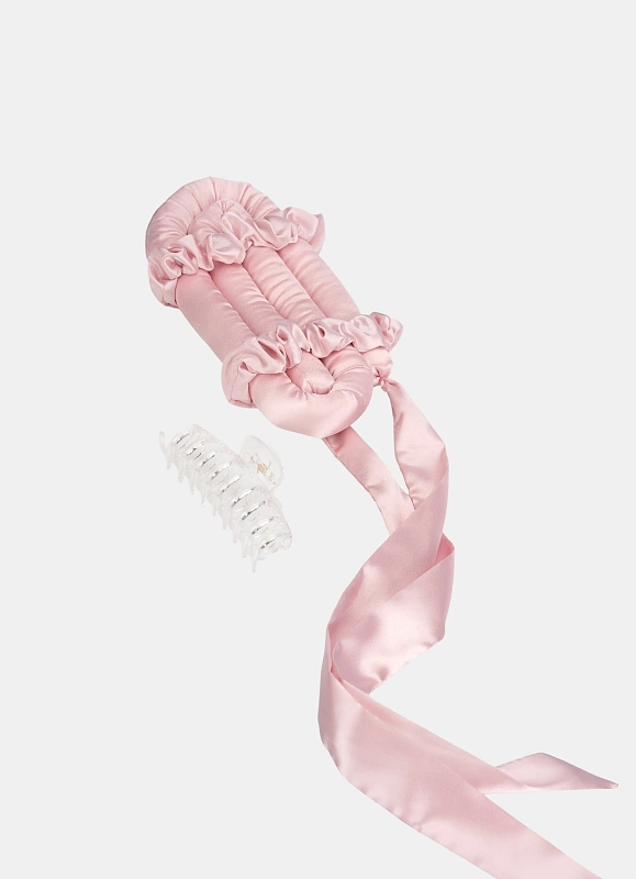 Мягкие бигуди из лебяжего пуха "Комплект jillas classic elegant светло-розовый" по цене ₽1,590, размеры 255х105х50, для волос От лопаток до пояса