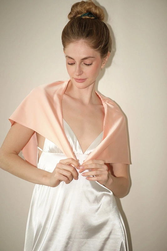 Аксессуар для фиксации бигуди jillas, персиковый - аксессуар для локонов по цене ₽1,190, материал Синтетическая ткань