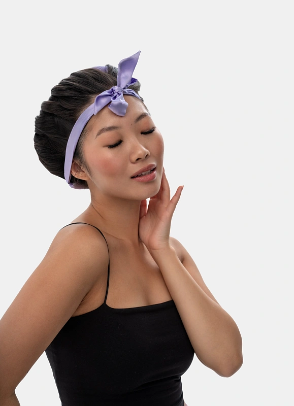 Мягкие бигуди из лебяжего пуха "Комплект jillas classic elegant лавандовый" по цене 1&nbsp;590 ₽, размеры 255х105х50, для волос От лопаток до пояса