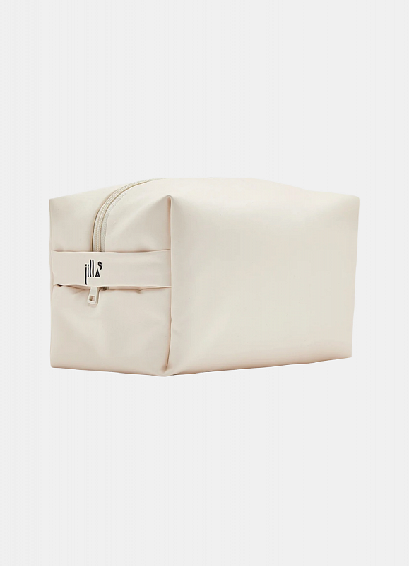 Косметичка jillas из искусственной кожи, L, бежевый