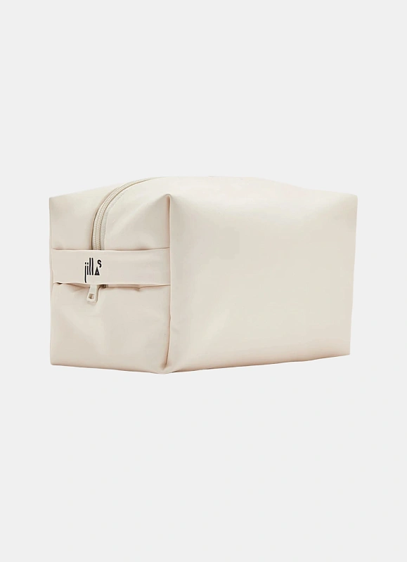 Косметичка jillas из искусственной кожи, L, бежевый по цене 1&nbsp;990 ₽, размеры 350х250х30