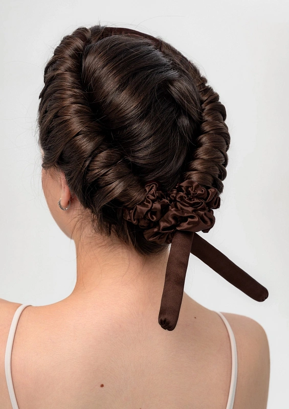 Мягкие бигуди из лебяжего пуха "Комплект jillas mini коричневый" по цене ₽1,390, размеры 235х85х40, для волос От плеч до пояса