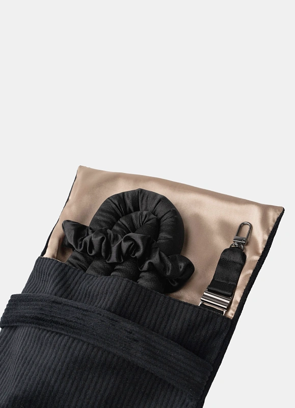 Мягкие бигуди из лебяжего пуха "Комплект jillas classic Pro черный" по цене 3&nbsp;490 ₽, размеры 250х100х45, для волос От лопаток до пояса