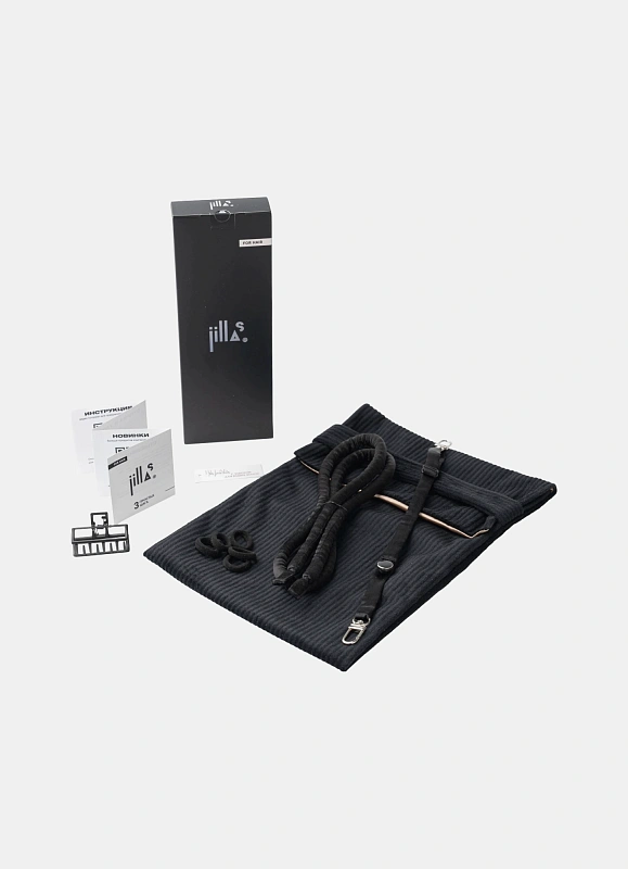 Мягкие бигуди из лебяжего пуха "Комплект jillas slim Pro черный" по цене 2&nbsp;990 ₽, размеры 230х80х20, для волос От каре до пояса