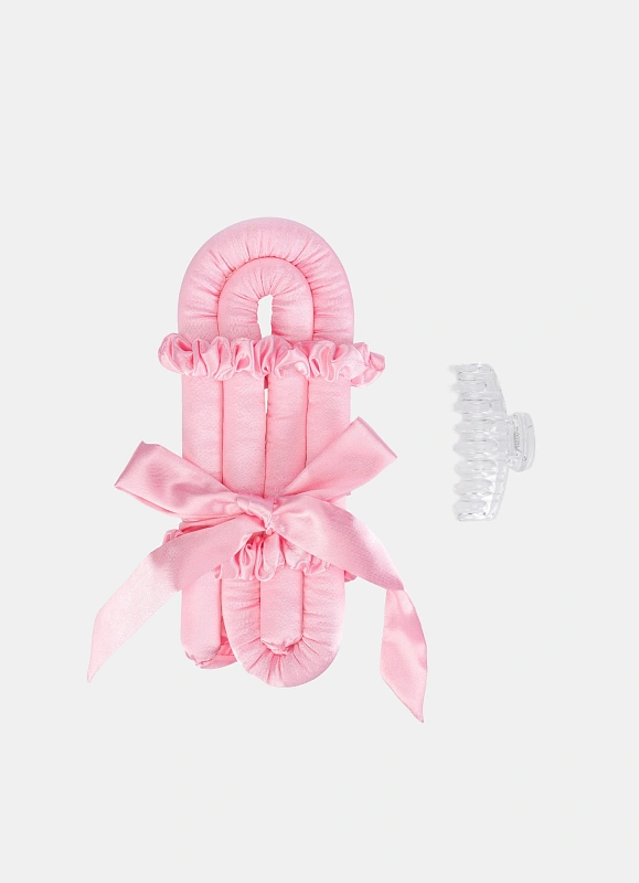 Мягкие бигуди из лебяжего пуха "Комплект jillas mini elegant розовый" по цене ₽1,590, размеры 235х85х40, для волос От плеч до пояса