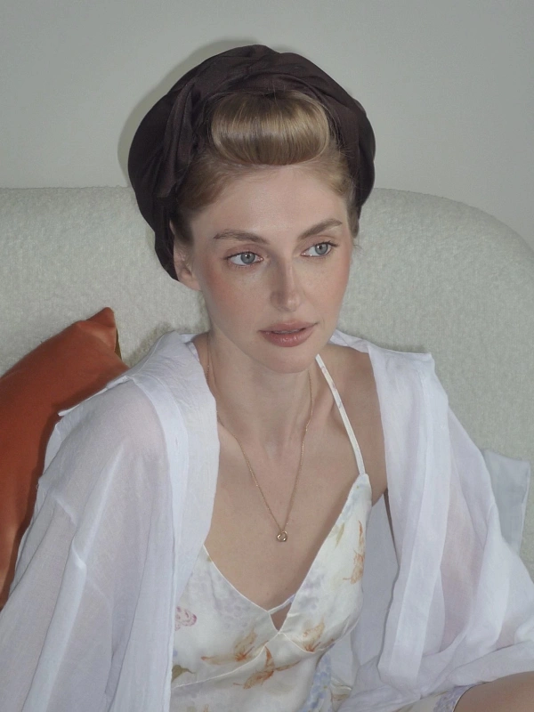 Аксессуар для фиксации бигуди jillas, коричневый - аксессуар для локонов по цене ₽1,190, материал Синтетическая ткань