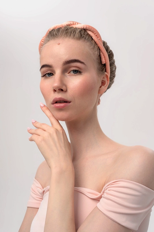 Мягкие бигуди из лебяжего пуха "Комплект jillas slim персиковый" по цене ₽1,290, размеры , для волос От каре до пояса