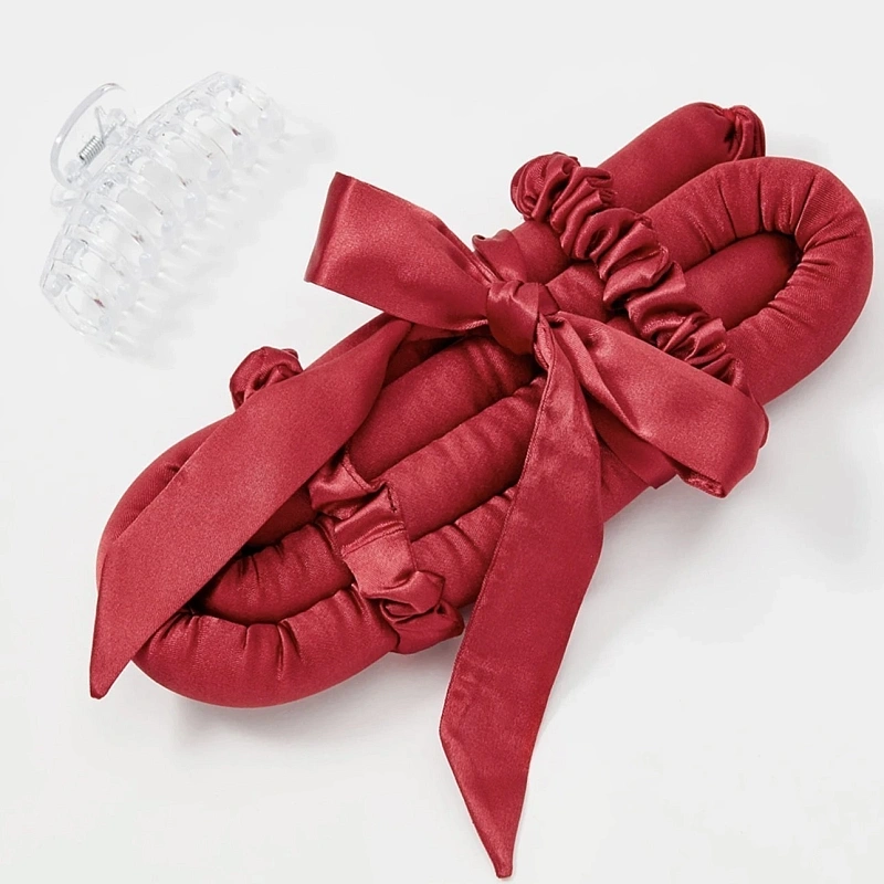 Мягкие бигуди из лебяжего пуха "Комплект jillas mini elegant бордовый" по цене 1&nbsp;590 ₽, размеры 235х85х40, для волос От плеч до пояса