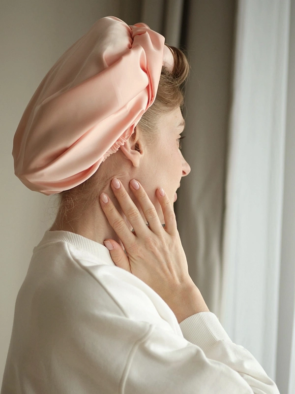 Аксессуар для фиксации бигуди jillas, персиковый - аксессуар для локонов по цене ₽1,190, материал Синтетическая ткань