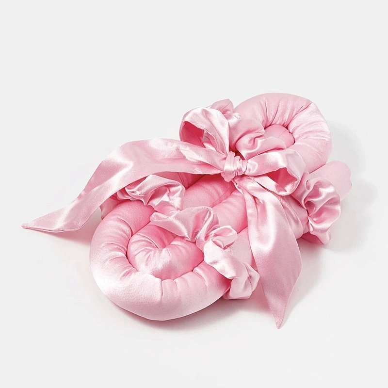 Мягкие бигуди из лебяжего пуха "Комплект jillas classic elegant розовый" по цене ₽1,590, размеры 255х105х50, для волос От лопаток до пояса