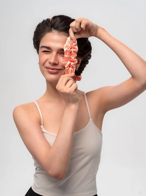 Мягкие бигуди из лебяжего пуха "Комплект jillas mini персиковый" по цене 1&nbsp;390 ₽, размеры , для волос От плеч до пояса