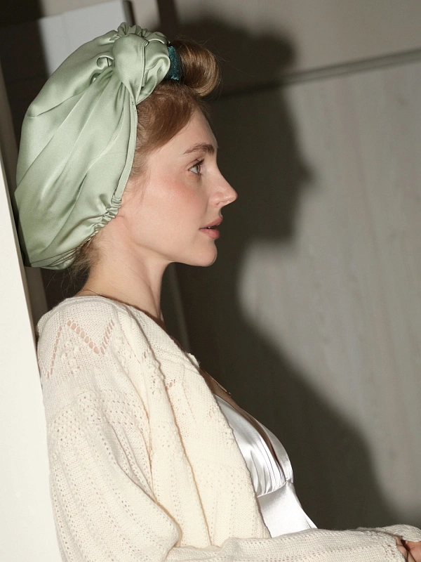 Аксессуар для фиксации бигуди jillas, фисташковый - аксессуар для локонов по цене ₽1,190, материал Синтетическая ткань