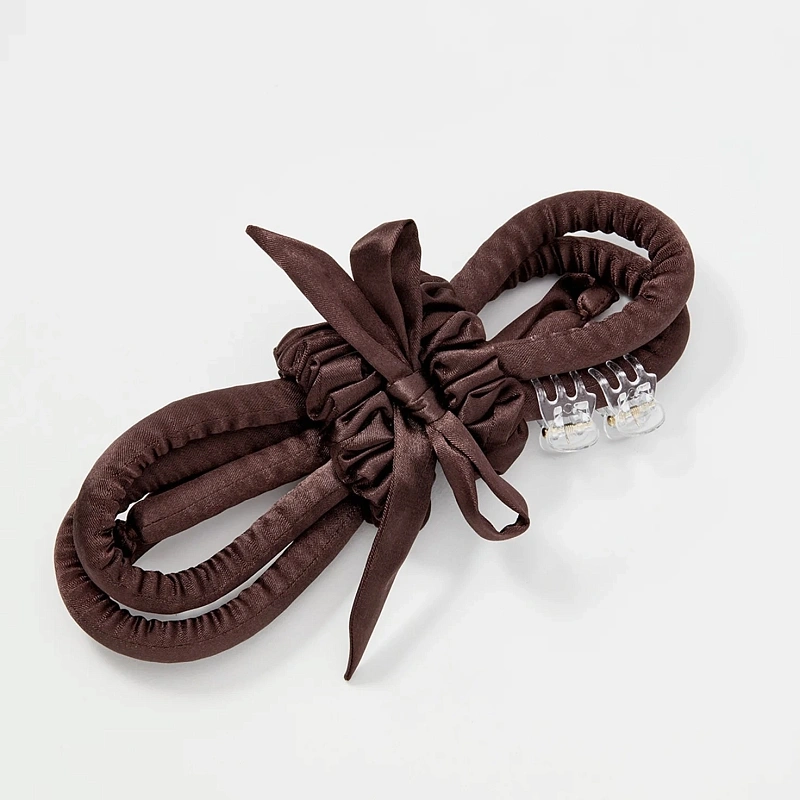 Мягкие бигуди из лебяжего пуха "Комплект jillas slim elegant коричневый" по цене ₽1,390, размеры 205х85х25, для волос От каре до пояса