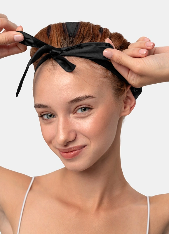 Мягкие бигуди из лебяжего пуха "Комплект jillas mini elegant черный" по цене 1&nbsp;590 ₽, размеры 235х85х40, для волос От плеч до пояса