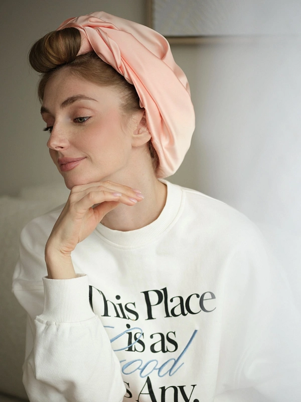 Аксессуар для фиксации бигуди jillas, персиковый - аксессуар для локонов по цене ₽1,190, материал Синтетическая ткань