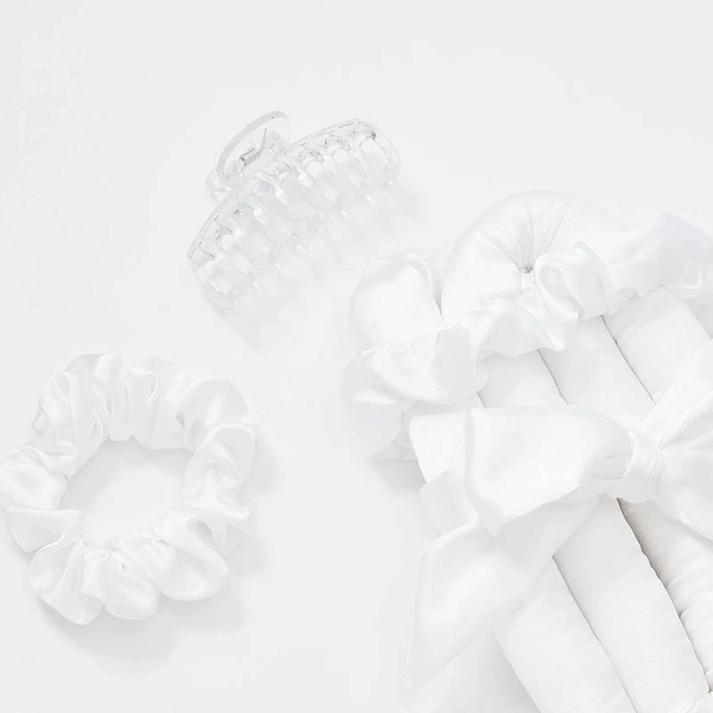 Мягкие бигуди из лебяжего пуха "Комплект jillas classic elegant белый" по цене ₽1,590, размеры 255х105х50, для волос От лопаток до пояса