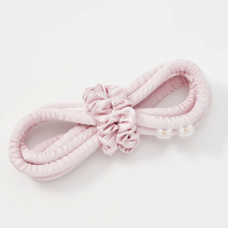 Мягкие бигуди из лебяжего пуха "Комплект jillas slim светло-розовый" по цене 1&nbsp;390 ₽, размеры 205х85х25, для волос От каре до пояса