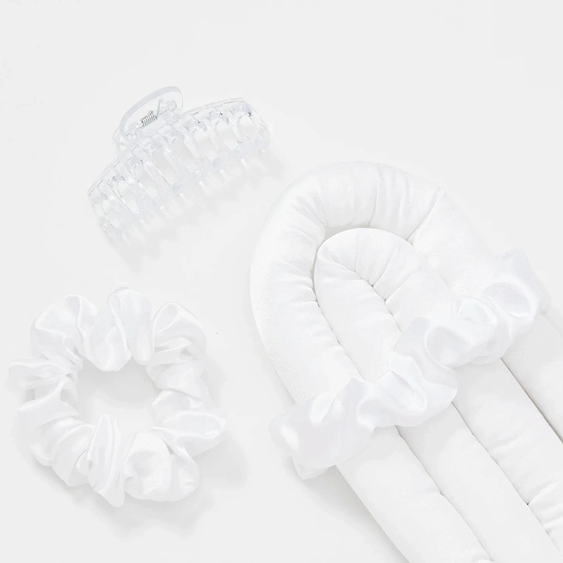 Мягкие бигуди из лебяжего пуха "Комплект jillas classic белый" по цене ₽1,390, размеры 255х105х50, для волос От лопаток до пояса