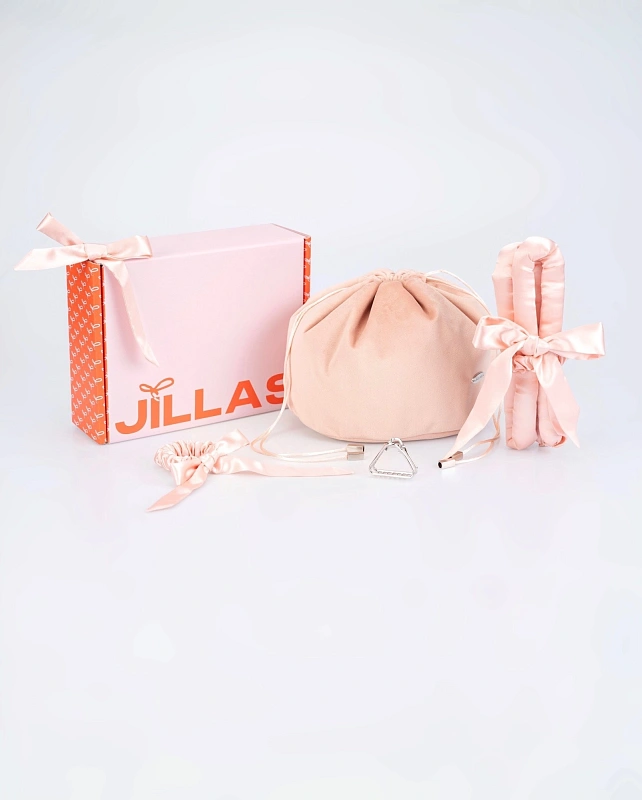 Мягкие бигуди из лебяжего пуха "Набор jillas for sleep, персиковый" по цене 2&nbsp;990 ₽, размеры 215х175х75, для волос От плеч до пояса