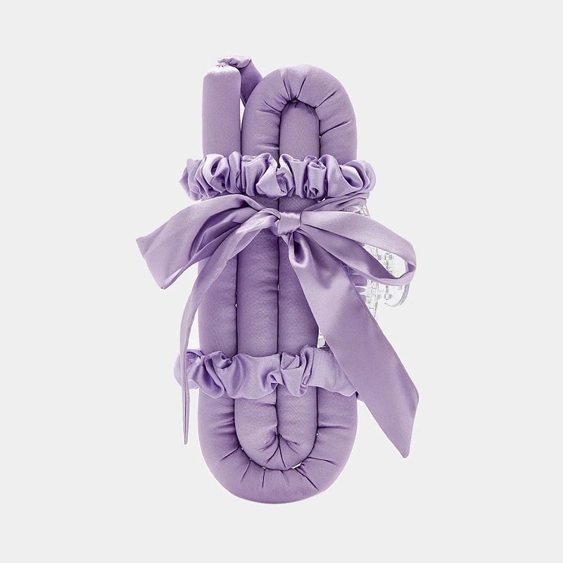 Мягкие бигуди из лебяжего пуха "Комплект jillas mini elegant лавандовый" по цене 1&nbsp;590 ₽, размеры 235х85х40, для волос От плеч до пояса