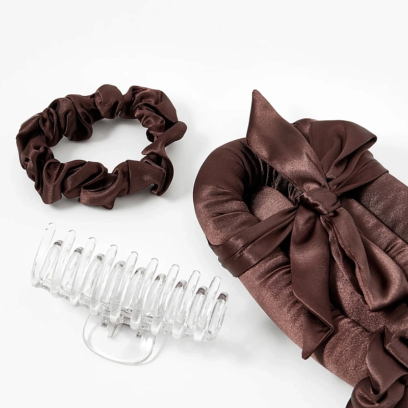 Мягкие бигуди из лебяжего пуха "Комплект jillas classic elegant коричневый" по цене ₽1,590, размеры 255х105х50, для волос От лопаток до пояса