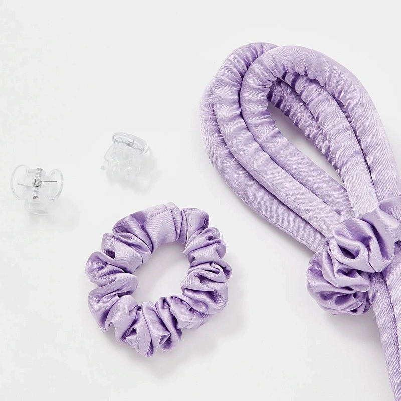 Мягкие бигуди из лебяжего пуха "Комплект jillas slim лавандовый" по цене 1&nbsp;390 ₽, размеры 205х85х25, для волос От каре до пояса