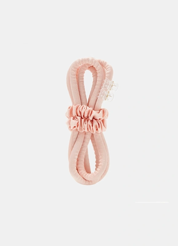 Мягкие бигуди из лебяжего пуха "Комплект jillas slim персиковый" по цене ₽1,290, размеры , для волос От каре до пояса