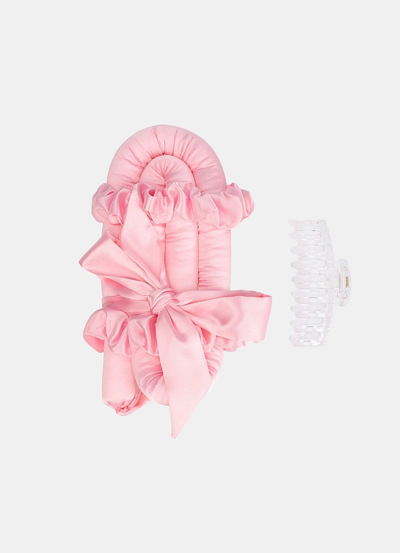 Мягкие бигуди из лебяжего пуха "Комплект jillas classic elegant розовый" по цене 1&nbsp;590 ₽, размеры 255х105х50, для волос От лопаток до пояса