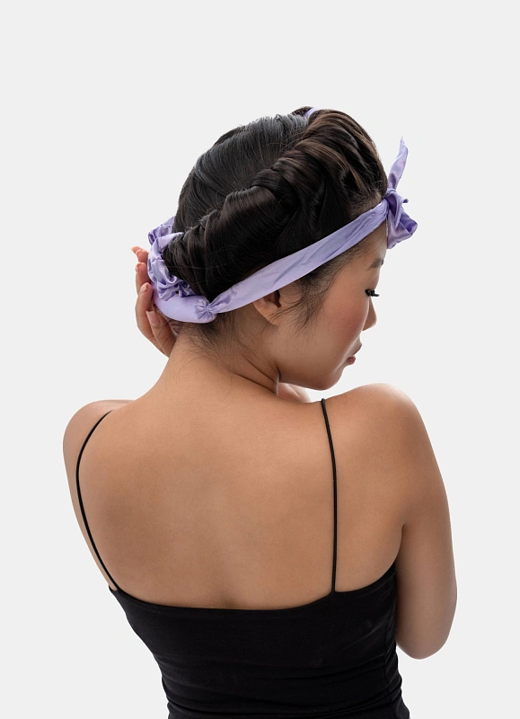 Мягкие бигуди из лебяжего пуха "Комплект jillas classic elegant лавандовый" по цене 1&nbsp;590 ₽, размеры 255х105х50, для волос От лопаток до пояса