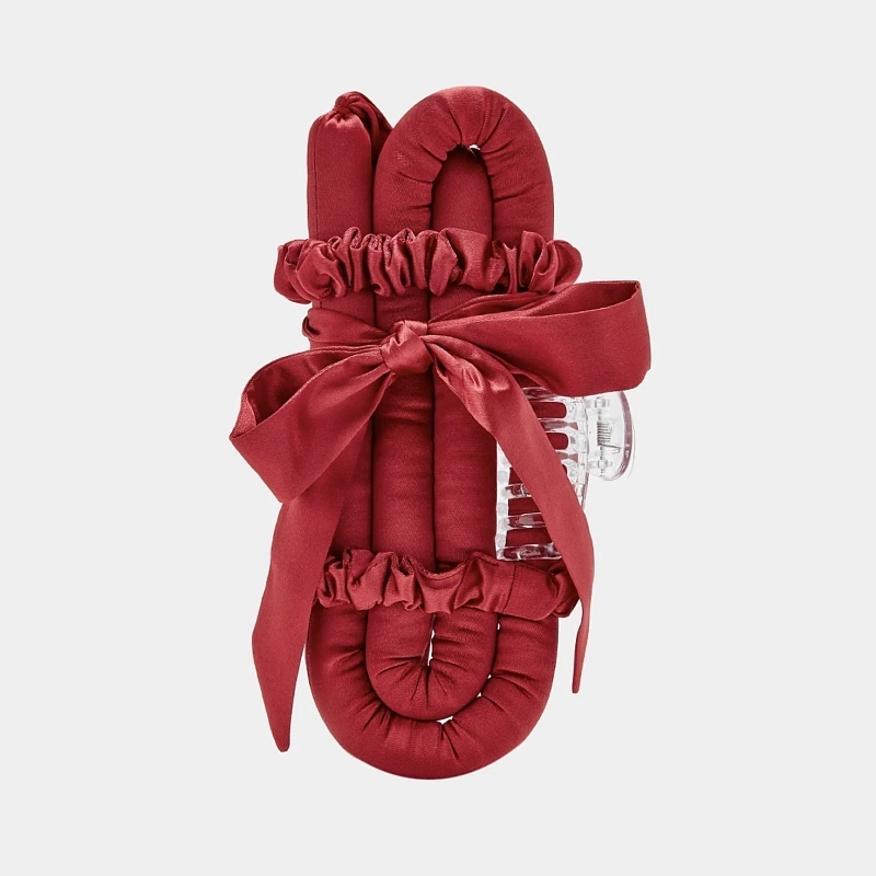 Мягкие бигуди из лебяжего пуха "Комплект jillas mini elegant бордовый" по цене 1&nbsp;590 ₽, размеры 235х85х40, для волос От плеч до пояса