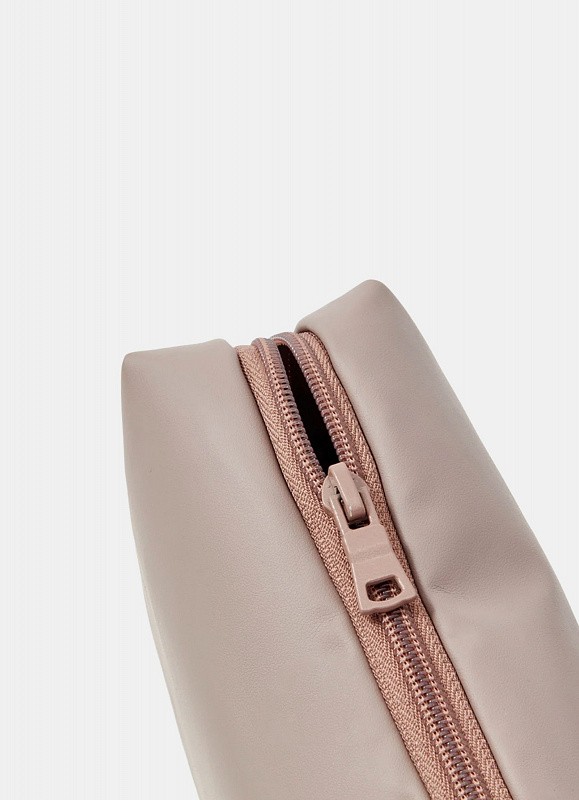 Косметичка jillas из искусственной кожи, S, серый