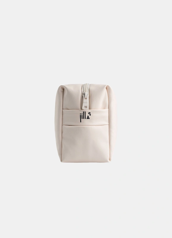 Косметичка jillas из искусственной кожи, M, бежевый по цене ₽1,890, размеры 300х200х30