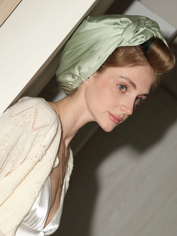 Аксессуар для фиксации бигуди jillas, фисташковый - аксессуар для локонов по цене ₽1,190, материал Синтетическая ткань