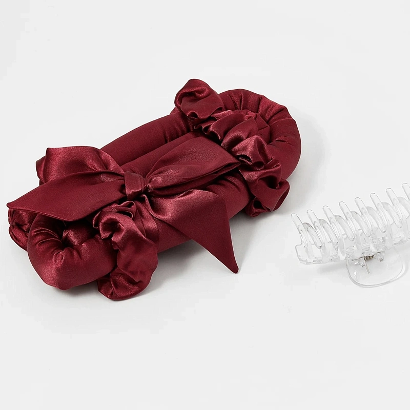 Мягкие бигуди из лебяжего пуха "Комплект jillas classic elegant бордовый" по цене 1&nbsp;590 ₽, размеры 255х105х50, для волос От лопаток до пояса