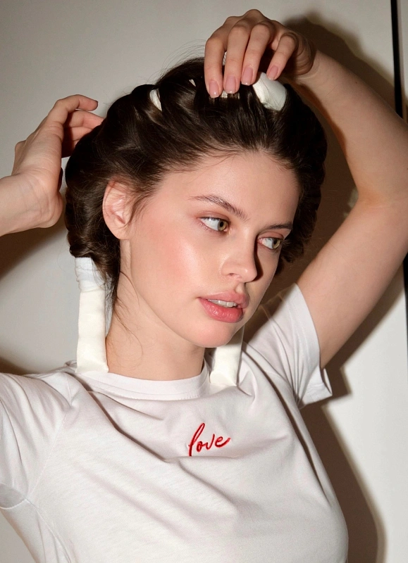 Мягкие бигуди из лебяжего пуха "Комплект jillas classic lite молочный" по цене ₽690, размеры 200х150х40, для волос От лопаток до пояса