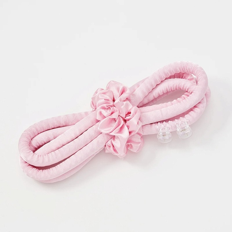 Мягкие бигуди из лебяжего пуха "Комплект jillas slim розовый" по цене 1&nbsp;390 ₽, размеры 205х85х25, для волос От каре до пояса