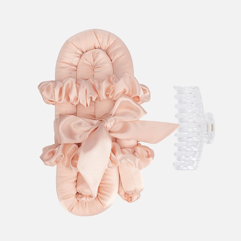 Мягкие бигуди из лебяжего пуха "Комплект jillas classic elegant персиковый" по цене ₽1,590, размеры 255х105х50, для волос От лопаток до пояса