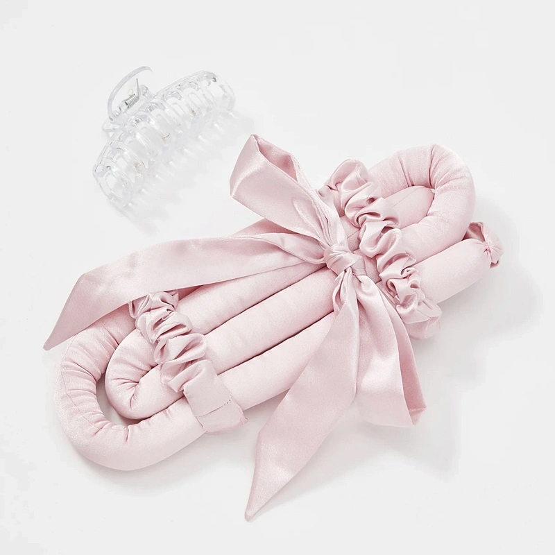 Мягкие бигуди из лебяжего пуха "Комплект jillas mini elegant светло-розовый" по цене 1&nbsp;590 ₽, размеры 235х85х40, для волос От плеч до пояса