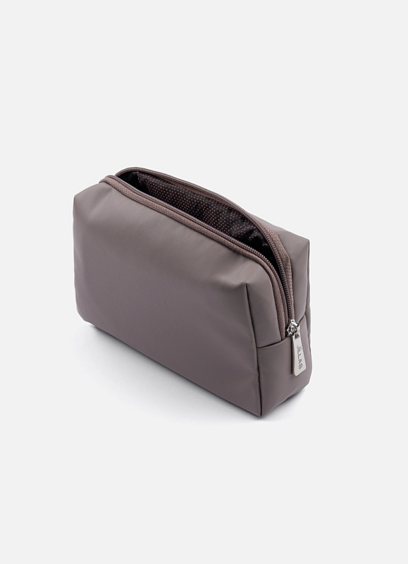 Косметичка jillas из искусственной кожи, S, серый по цене ₽1,690, размеры 300х200х30