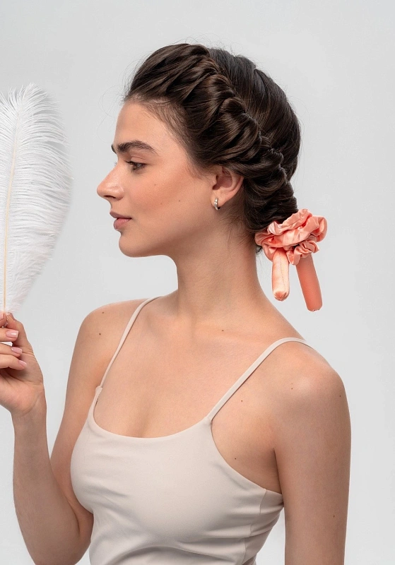 Мягкие бигуди из лебяжего пуха "Комплект jillas mini персиковый" по цене 1&nbsp;390 ₽, размеры , для волос От плеч до пояса