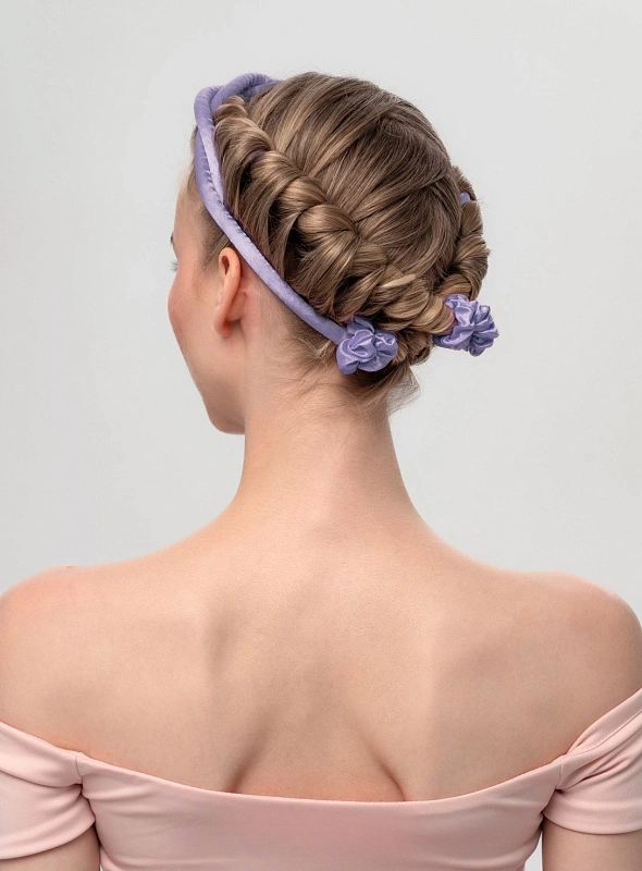 Мягкие бигуди из лебяжего пуха "Комплект jillas slim лавандовый" по цене 1&nbsp;390 ₽, размеры 205х85х25, для волос От каре до пояса